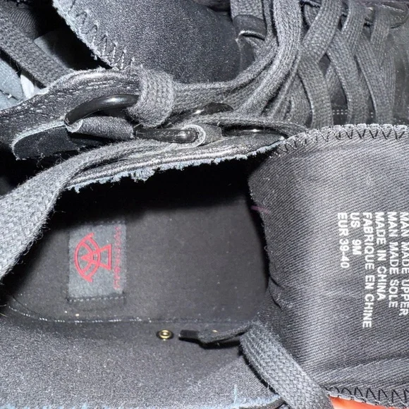 Strange Cvlt Matte Black Chelsea Spooky High Top Sneakers Size 9 - Picture 7 of 10